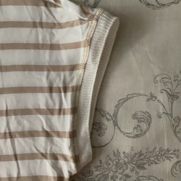 White House Black Market Striped Tee Short Sz XS - Picture 2 of 6